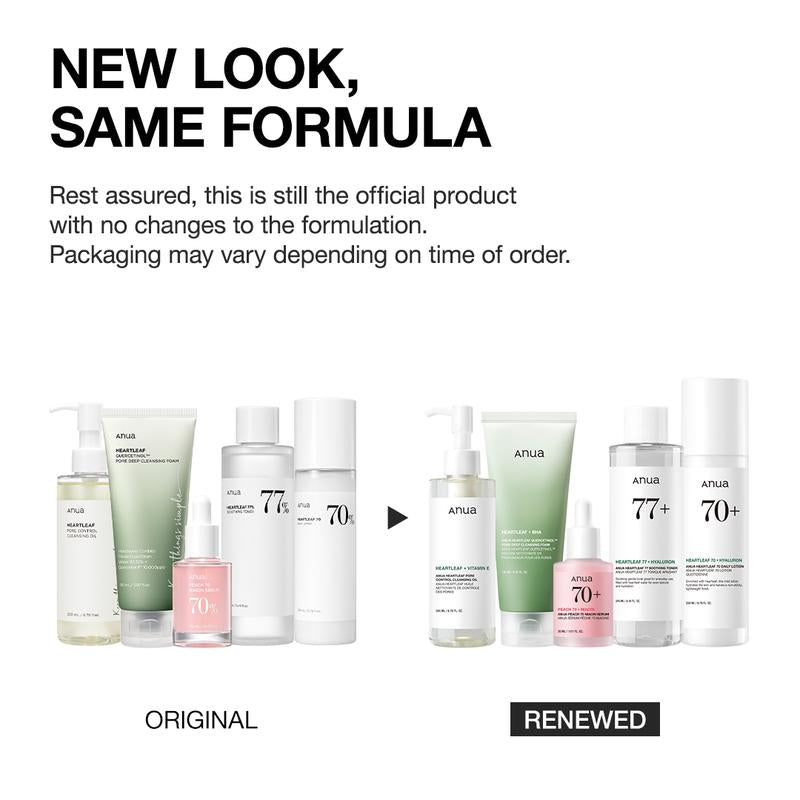 [Anua Official Shop] Korean Glass Skin Set (Oil Cleanser + Deep Cleansing Foam + Heartleaf Toner + Pink Serum + Calming Moisturizer)｜Niacinamide Serum, Dark Spot Care, Hyperpigmentation, Hydrating